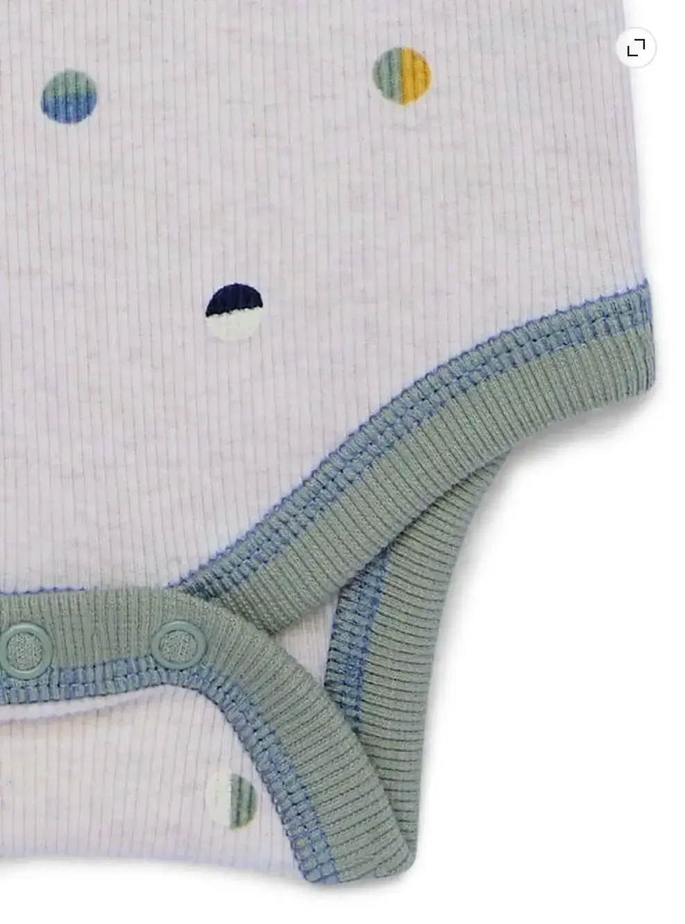 Easy-Peasy Baby Ribbed Lap Shoulder Bodysuit & Legging Outfit 2-Piece Set 0-3M